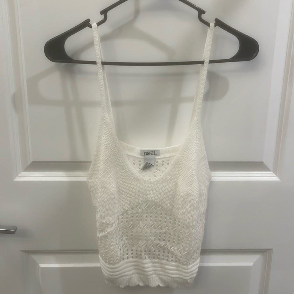 Rue 21 large white tank top